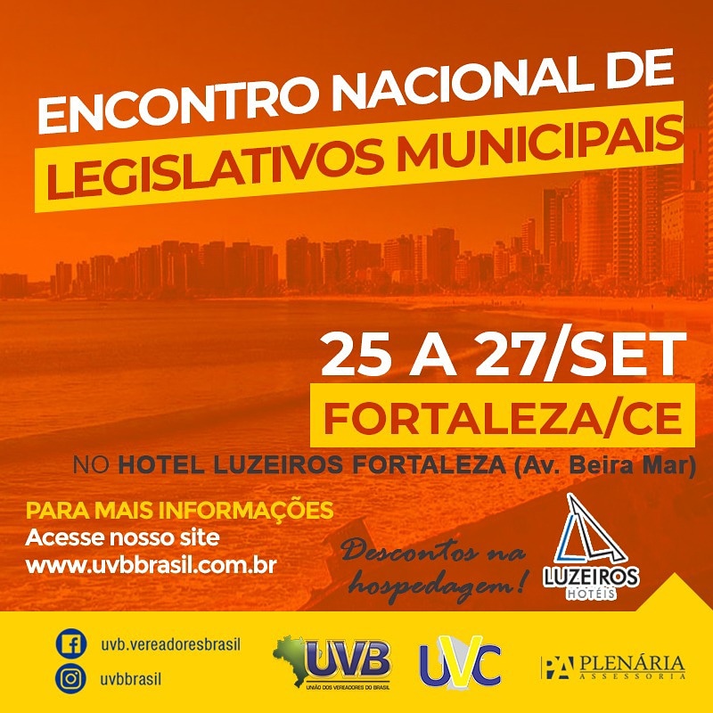 Fortaleza recebe Encontro Nacional de Legislativos Municipais