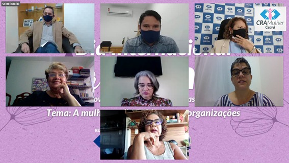Começa agora o evento online do CRA-CE em alusão ao Dia da Mulher; acompanhe ao vivo!