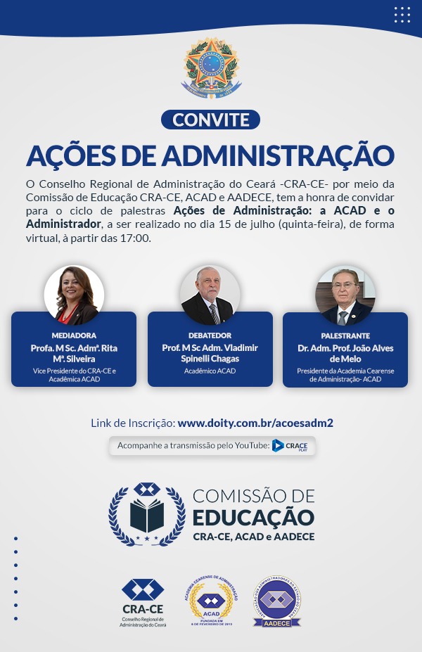 Ações da Administração recebem João Alves de Melo e Vladimir Spinelli; acompanhe