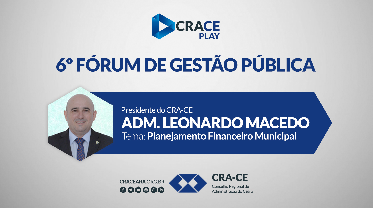 Planejamento Municipal, por Adm. Leonardo Macedo no 6º Fórum de Gestão Pública