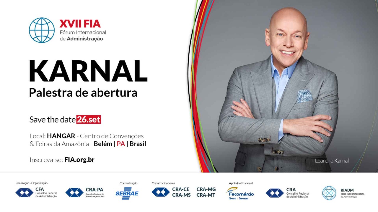 Leandro Karnal é presença confirmada no XVII FIA