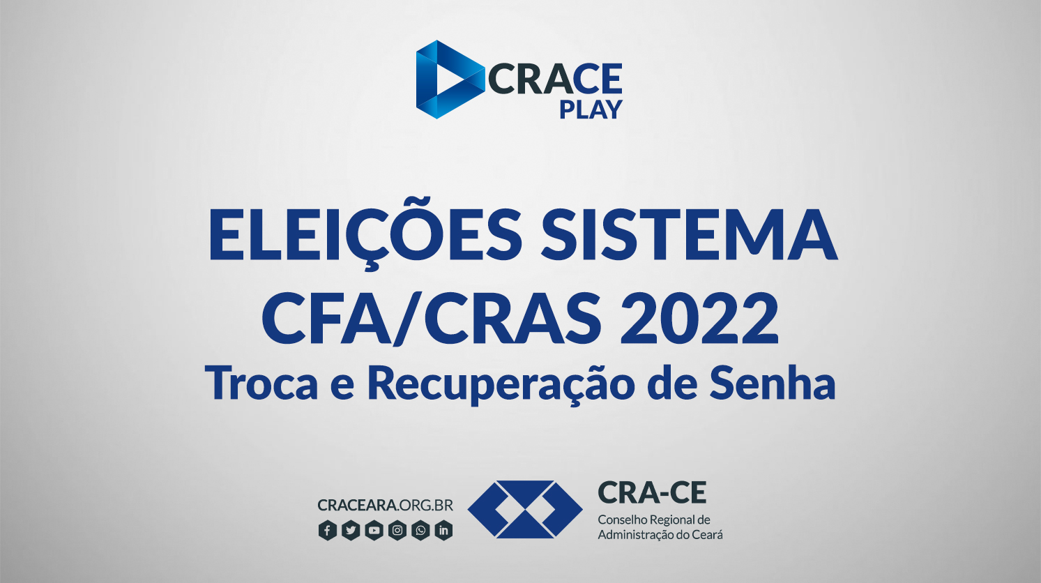 Tutorial de Troca e Recuperação de Senha - Eleições Sistema CFA/CRAs 2022