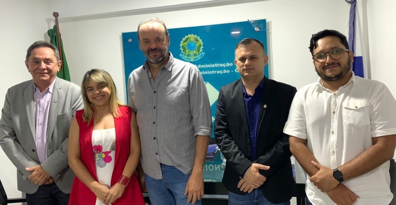 Na condição de Presidente do CRA-CE, Adm. Rogério Cristino realiza primeira visita institucional na Seccional Norte